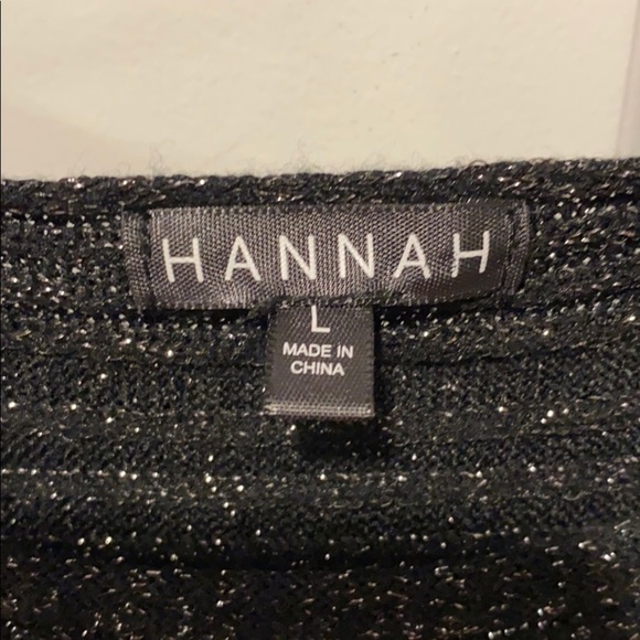 Black Dressy Shimmery Boxy Fit Sweater EUC - Picture 8 of 9